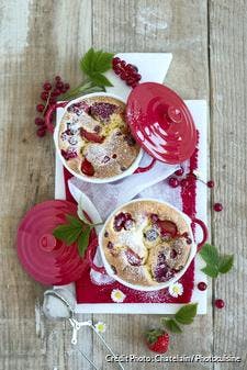 Clafoutis soufflé aux fruits rouges