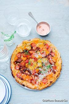 Tarte aux tomates et au fromage grec