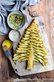 Sapin feuilleté au pesto