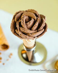 Glace à l'italienne Amorino : sorbet au chocolat