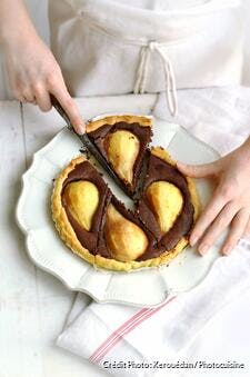 Tarte poires chocolat