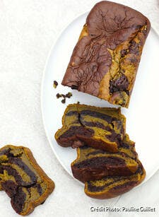 Cake fondant matcha-chocolat 