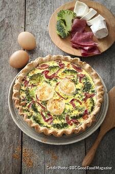 Tarte au brocoli et au fromage de chèvre