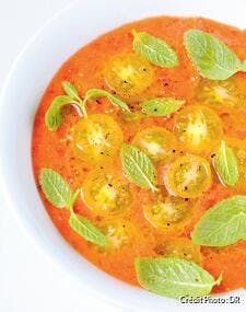 Gaspacho de pastèque à la tomate