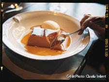 Flan de dulce de leche