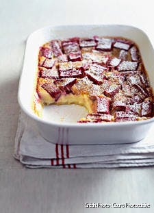 Clafoutis à la rhubarbe