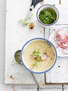 Soupe de radis et ricotta