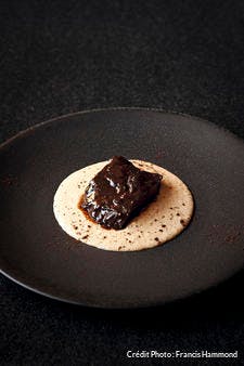 Recette de chef : joue de boeuf et polenta au café