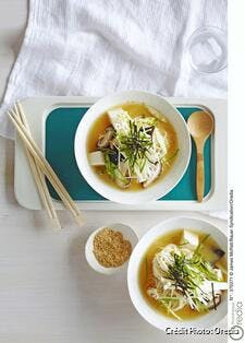 Bouillon dashi aux champignons