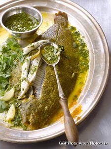 Sole meunière au curcuma et chermoula