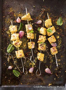 Brochettes d'espadon au curry